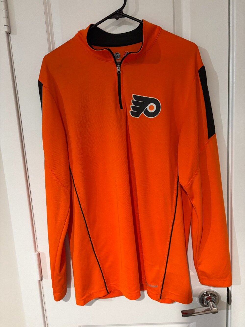 NHL Majestic Cool Energy Philadelphia Flyers Men's Quarterzip Size L